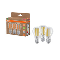 OSRAM LED Lampe Energieeffizienzklasse A Filament Classic A 7.2W 840 klar E27