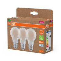Lámpara LED OSRAM Clase de eficiencia energética A Filamento Classic A 7,2 W 840 mate E27