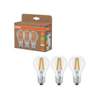 OSRAM LED Lampe Energieeffizienzklasse A Filament Classic A 7.2W 827 klar E27