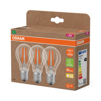 OSRAM LED Lampe Energieeffizienzklasse A Filament Classic A 7.2W 827 klar E27