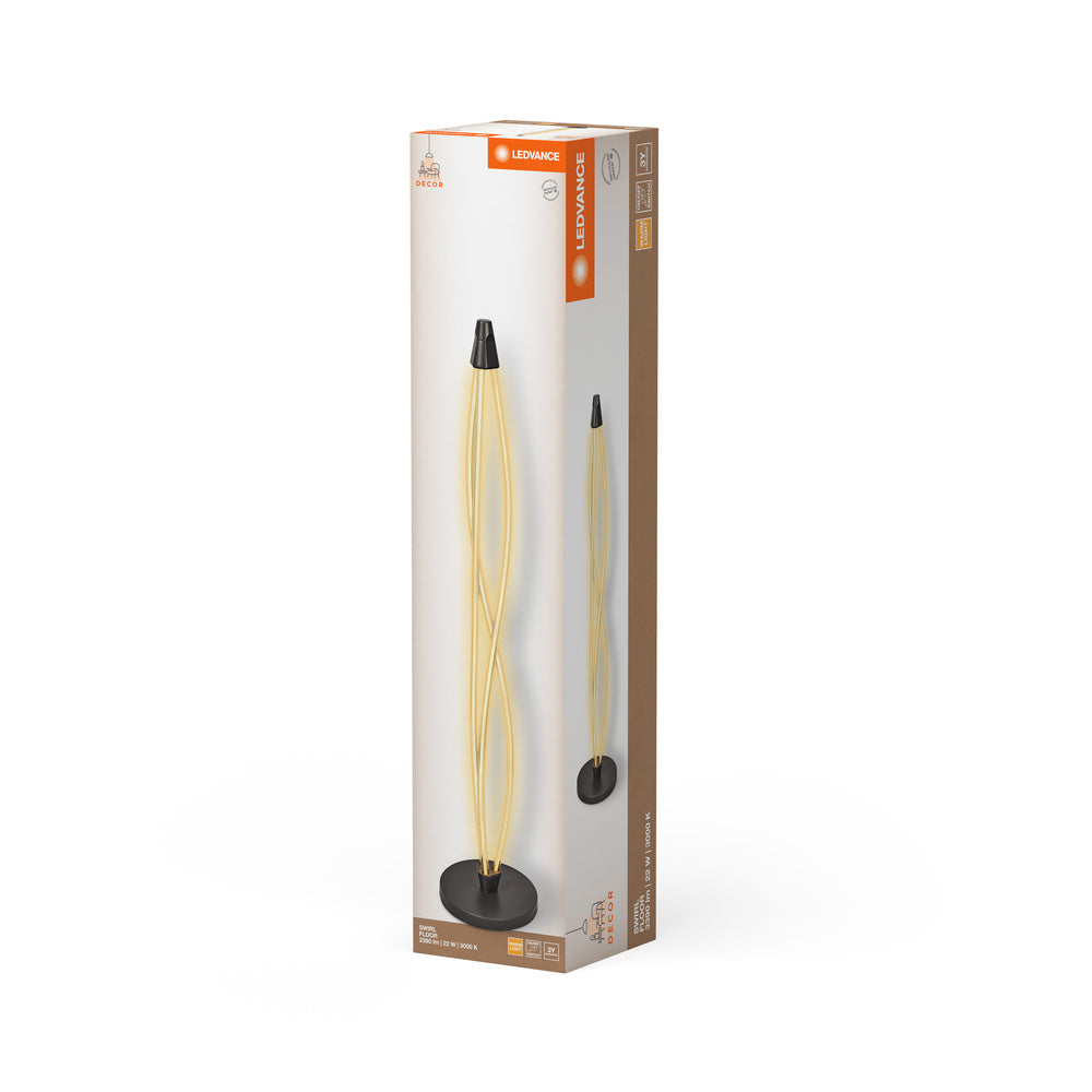 LEDVANC DECOR Swirl Floor Stehlampe, 22W, Click DIM, 3000K, 2400lm-LEDVANCE Shop