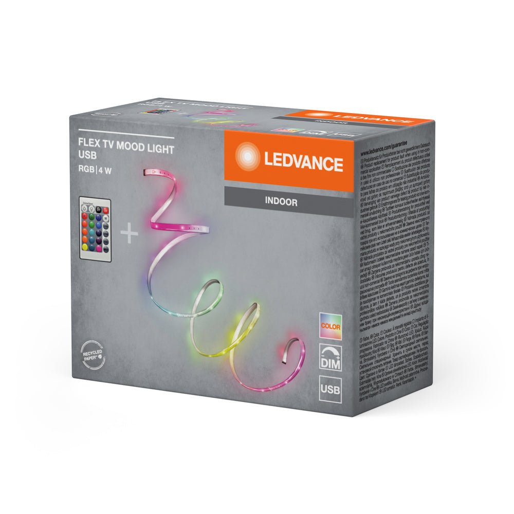 LEDVANCE FLEX TV MOOD LIGHT RGB REMOTE CONTROL USB LED Streifen,-LEDVANCE Shop