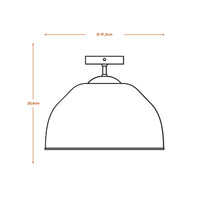 LEDVANCE DECOR Deckenleuchte Decor Camel Bell weiß, E27, 375 mm-LEDVANCE Shop