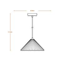 LEDVANCE DECOR Concrete Pyramid Beton Pendelleuchte, E27, 250 mm-LEDVANCE Shop