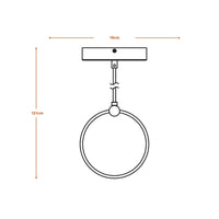 Lámpara colgante circular LEDVANCE DECOR, 3 colgantes, 8 W, Click CCT Negro