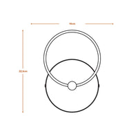 LEDVANCE DECOR Circle Wall Wandleuchte 8W Click CCT Black