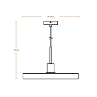 LEDVANCE DECOR Plate Pendant E27 Pendelleuchte Black Wood LEDVANCE DECOR