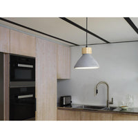 Lámpara colgante OSRAM DECOR Concrete Wood, E27, 220 mm