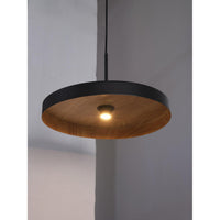 Lámpara colgante OSRAM DECOR Plate E27, madera negra