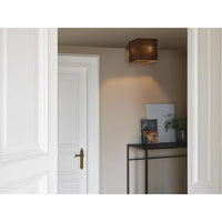 Lámpara de techo OSRAM DECOR Decor Cardboard Square marrón, E27