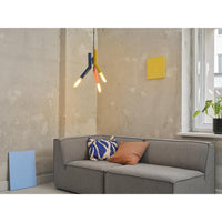 Lámpara colgante OSRAM DECOR Straw, 3 bombillas, E27, multicolor