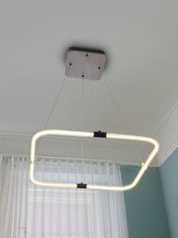 Lámpara colgante OSRAM DECOR Tetragon, 18 W, 3000 K, 2000 lm, blanco cálido, Click DIM
