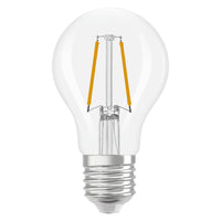 Lámpara LED OSRAM LED Retrofit CLASSIC A DIM 2,2W 827 Transparente E27, 250 lm, 2700 K, blanco cálido
