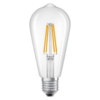 Lámpara LED OSRAM LED Retrofit CLASSIC ST 6,5W 827 Transparente E27, 806 lm, 2700 K, blanco cálido