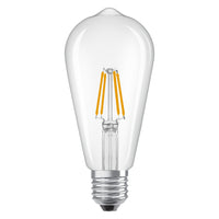 Lámpara LED OSRAM LED Retrofit CLASSIC ST 4W 827 Transparente E27, 470 lm, 2700 K, blanco cálido