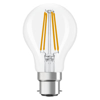 Lámpara LED OSRAM LED Retrofit CLASSIC A 6,5 W 827 Clear B22d, 806 lm, 2700 K, blanco cálido
