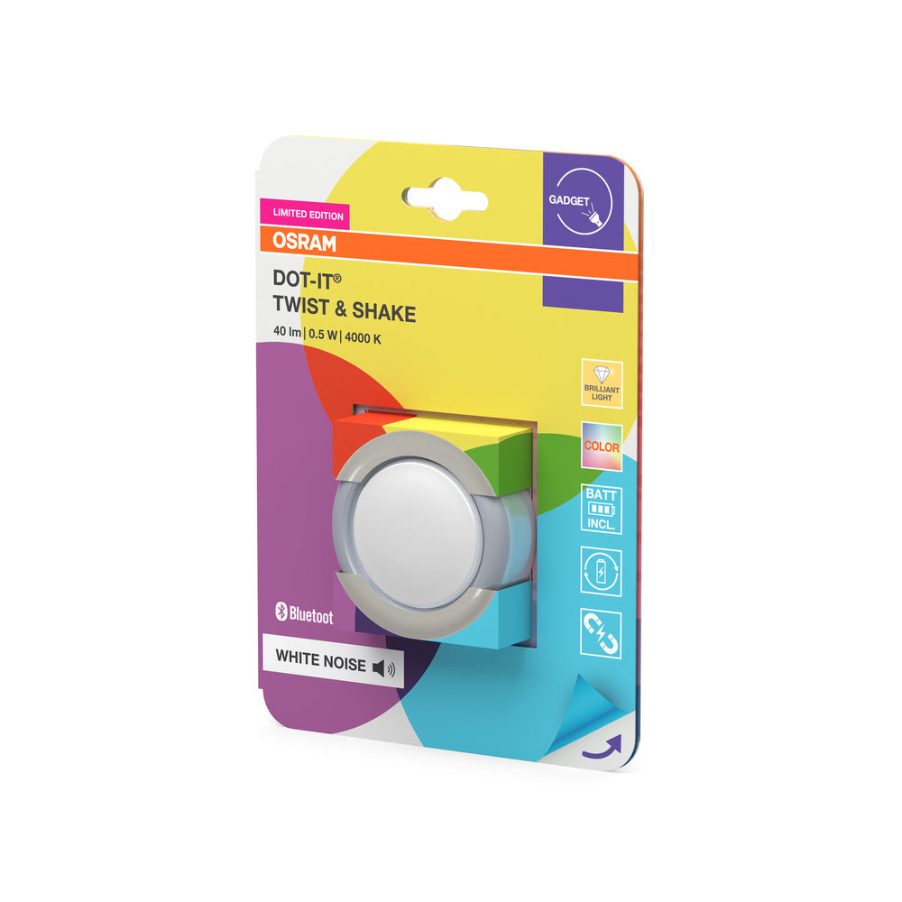 OSRAM Bluetooth SMART+ DOT Wiederaufladbarer Dot, White Noise Funktion, RGBW, 4000K-LEDVANCE Shop
