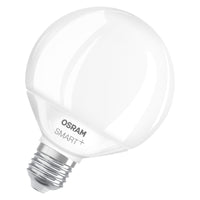 OSRAM SMART+ MATTER Classic formas multicolor con forma de globo, bombilla LED, mate, 14 W, 1521 lm, de 2700 a 6500 K, Matter, compatible con altavoces inteligentes, regulable