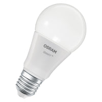OSRAM SMART+ ZIGBEE Temperatura de color regulable  en forma de A, bombilla LED, mate, 9 W, 806 lm, de 2700 a 6500 K, Wi-Fi, Google Assistant, Amazon Alexa, compatible con altavoces inteligentes, regulable