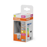 Lámpara LED OSRAM LED Retrofit CLASSIC A DIM 2,2W 827 Transparente E27, 250 lm, 2700 K, blanco cálido