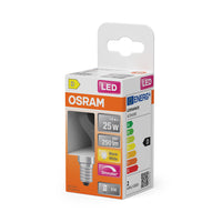 OSRAM LED Retrofit Classic P regulable 1,8 W 827 transparente E14