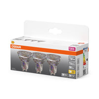 OSRAM LED Reflektor Lampe LED STAR PAR16 4.3W 827 GU10 350 lm, 2700 K, Warmweiß, 3er Pack