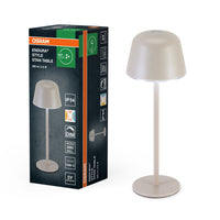 Lámpara de mesa recargable OSRAM ENDURA STYLE TABLE, 2,5 W, 200 lm, beige