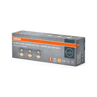 OSRAM LED SPOT SET EMPOTRABLE GU10 3x2.6W GU10 Níquel Cepillado, 230 lm, 2700 K, blanco cálido, paquete de 3