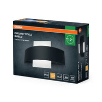 OSRAM LED Wand- und Deckenleuchte, Leuchte für Außenanwendungen, Warmweiß, 60,0 mm x 240,0 mm x 142,0 mm, ENDURA STYLE SHIELD