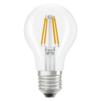 Lámpara LED OSRAM Retrofit Classic A transparente (ex 40W) 4,5W / 6500K Blanco frío E27