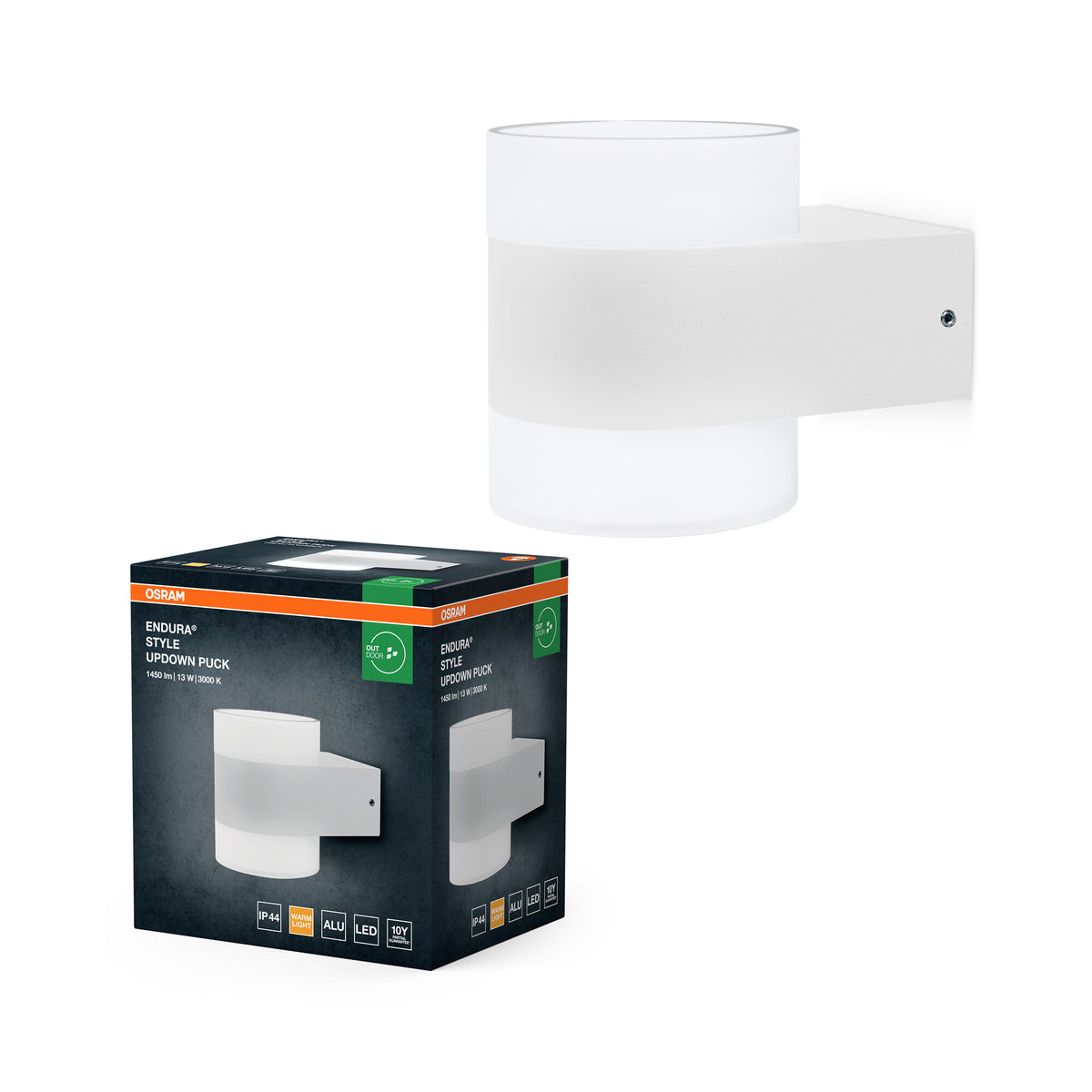 OSRAM ENDURA Style UpDown Puck LED Wandleuchte weiß