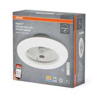 Ventilador de techo OSRAM SMART+ con tecnología WiFi, redondo, 550 mm + control remoto