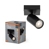 Lámpara de techo/pared LED OSRAM SPOT OCTAGON 3,4 W, GU10, 230 lm, color negro