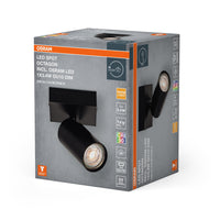 Lámpara de techo/pared LED OSRAM SPOT OCTAGON 3,4 W, GU10, 230 lm, color negro