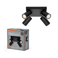 Lámpara de techo OSRAM LED SPOT OCTAGON PL 4 x 3,4 W, GU10, 920 lm, negra