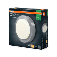 OSRAM ENDURA STYLE DISC Außenwandleuchte Edelstahl 8W