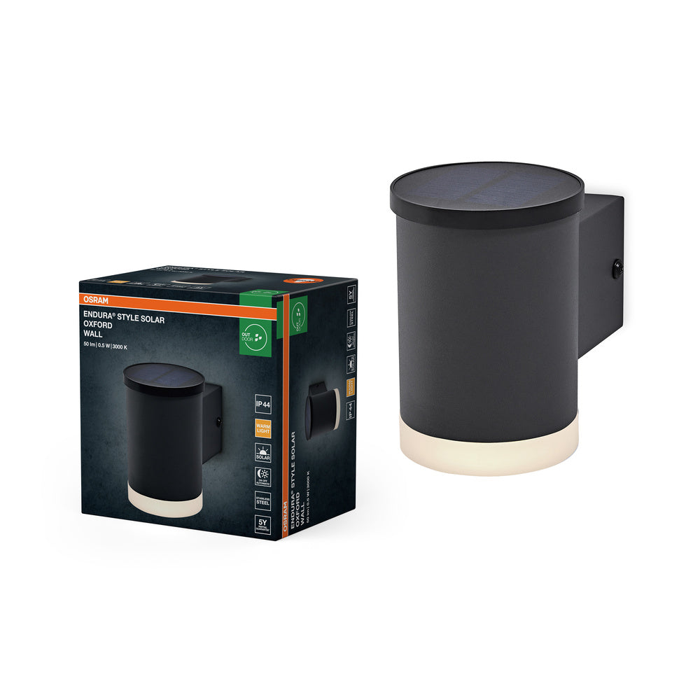 OSRAM ENDURA STYLE SOLAR OXFORD Außenwandleuchte, 0,5W, 50lm