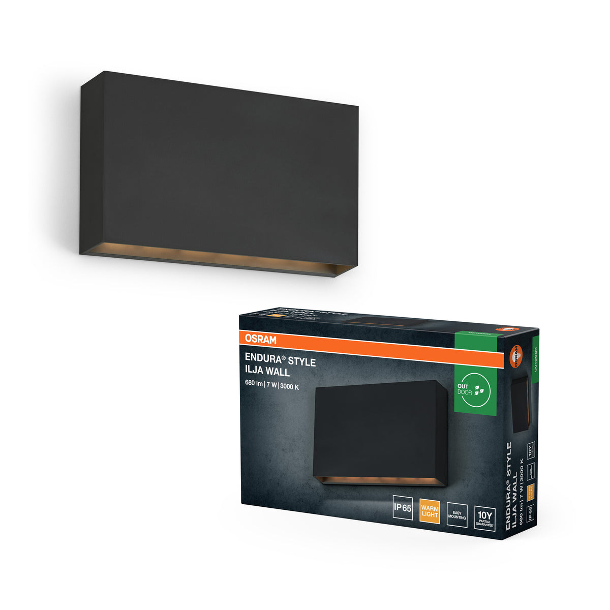 OSRAM ENDURA STYLE ILJA WALL Iluminación exterior, 7 W, 330 lm