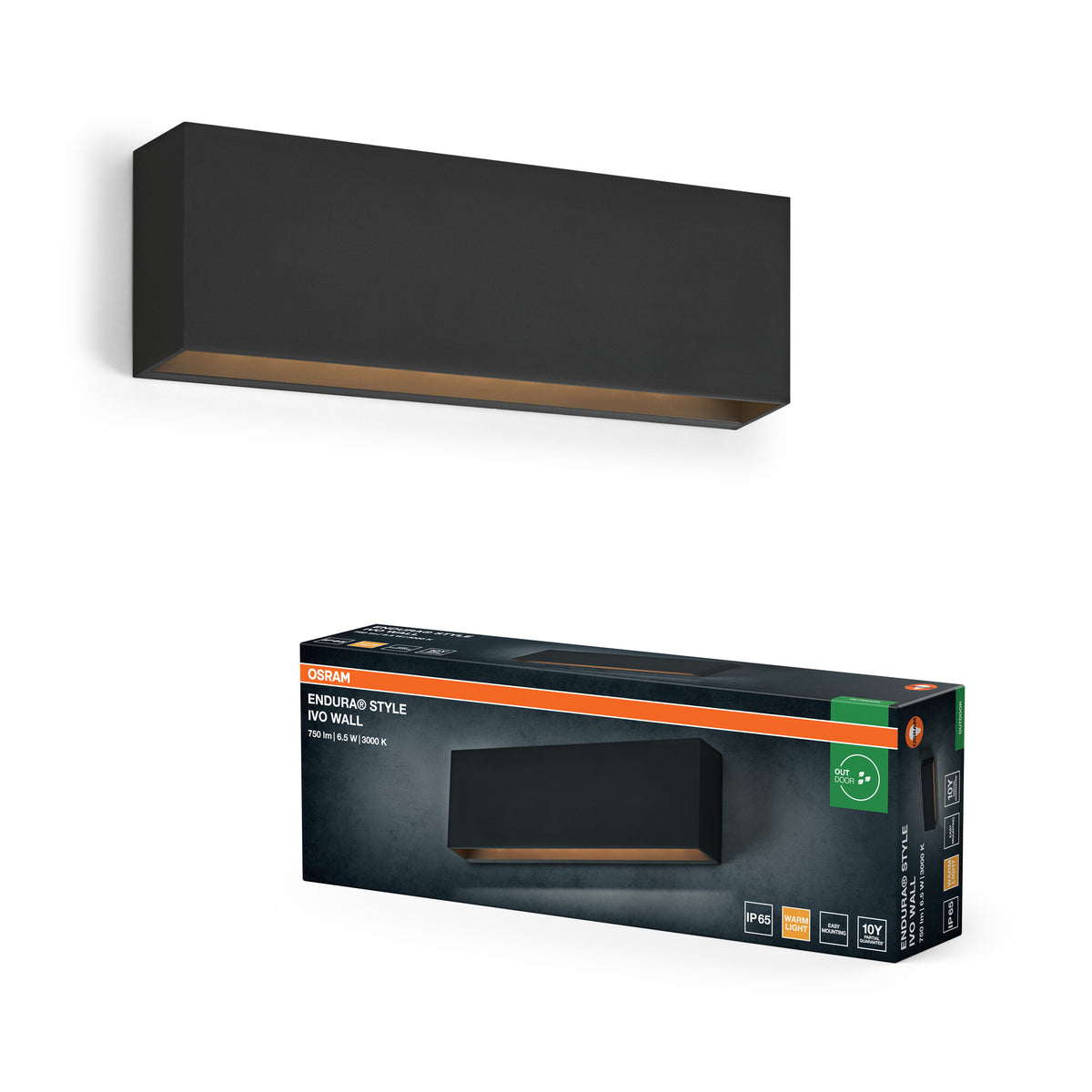 OSRAM ENDURA STYLE IVO WALL Außenbeleuchtung, 6,5W, 400lm