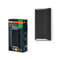OSRAM ENDURA® Style IP65 Wall Idar Dark Gray, aplique de pared, 340 lm, 3000 K, blanco cálido