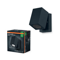 Aplique de pared para exterior OSRAM ENDURA Classic Cube, negro GU10