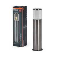 Lámpara de exterior OSRAM ENDURA CLASSIC EBRO, aplique, 49 cm, acero inoxidable, instalación fácil y rápida, clase de protección IP44, uso versátil en exteriores