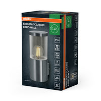 Lámpara de exterior OSRAM ENDURA CLASSIC EBRO WALL, acero inoxidable