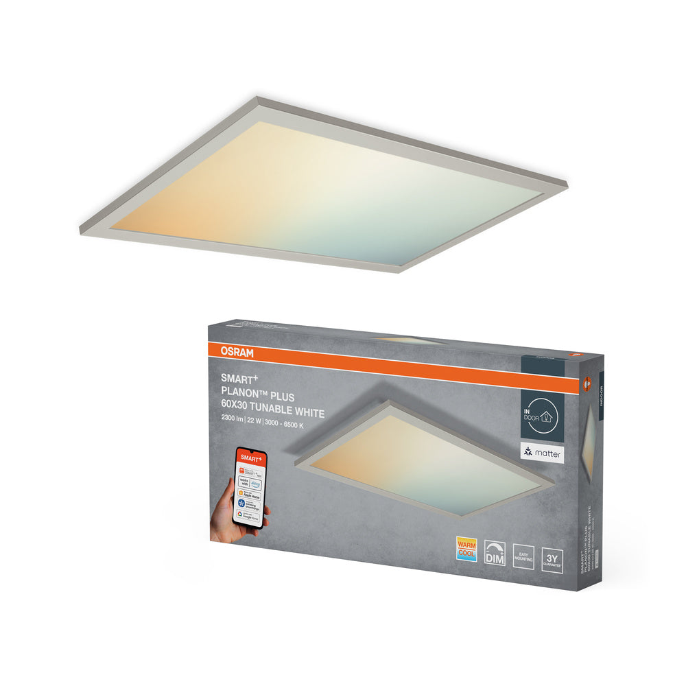 Panel LED OSRAM Matter SMART+ PLANON PLUS blanco ajustable 600x300