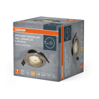 OSRAM RECESS DOWNLIGHT TWISTLOCK LED Spotlight Ø 88,5mm, blank 4,3W / 2700K Warmweiß GU10