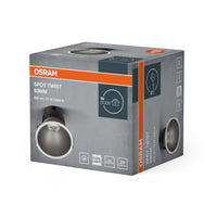 Foco empotrable OSRAM SPOT TWIST Ø 93 mm, plateado, 10 W, 800 lm, 840 WT