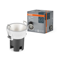 Foco empotrable OSRAM SPOT TWIST Ø 70 mm, plateado, 5 W, 400 lm, 840 WT