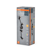 Lámpara de techo OSRAM LED SPOT GU10 4 x 3,4 W, 920 lm, negra