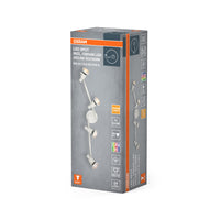 Lámpara de techo OSRAM LED SPOT GU10 4 x 3,4 W, 920 lm, blanca