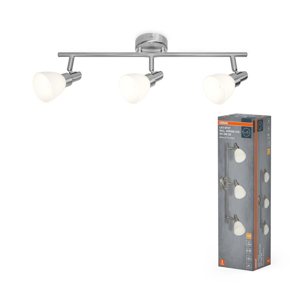 OSRAM LED SPOT G9 3 x 1,9 W, 600 lm, 2700 K, blanco cálido